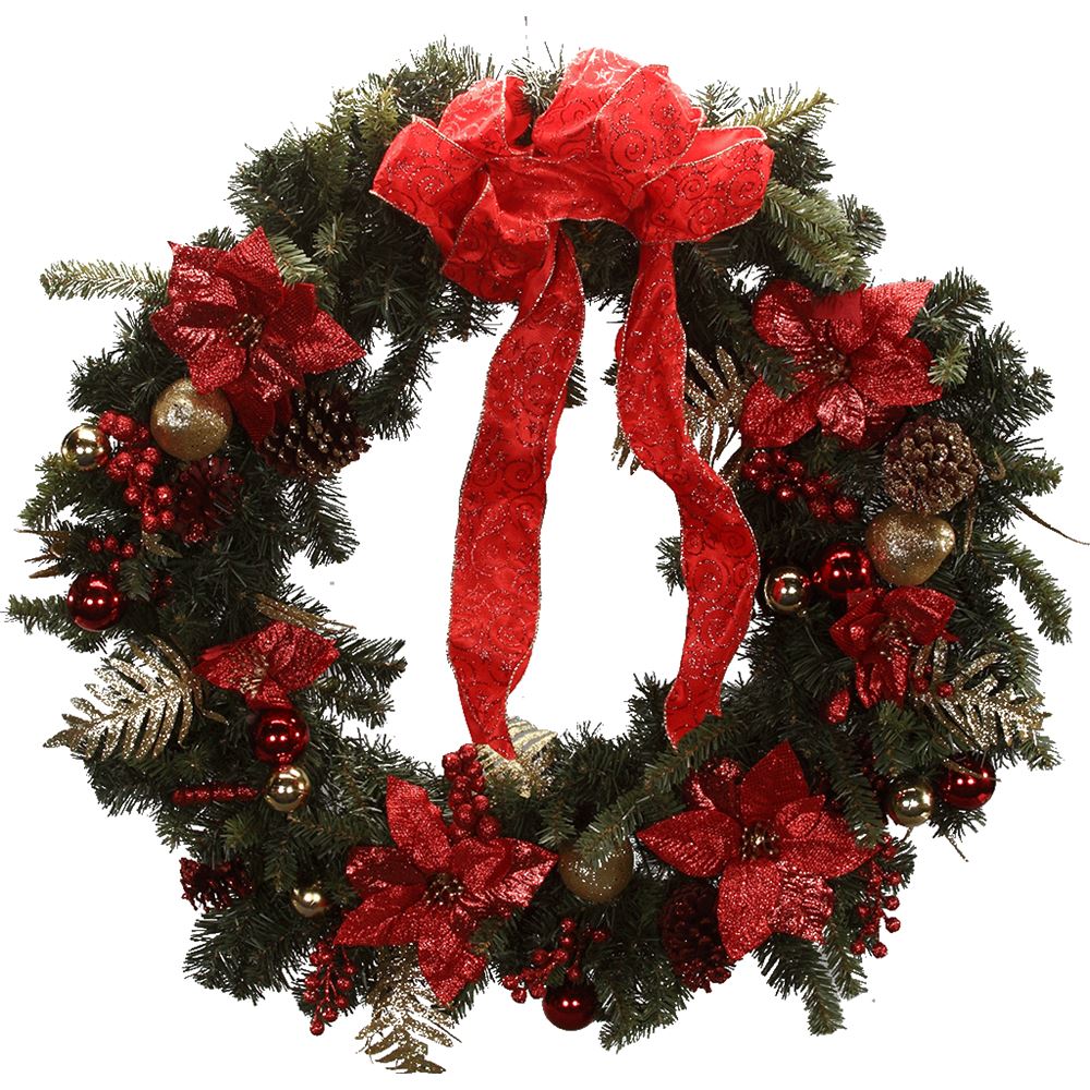 Christmas Wreath 90cm Christmas Decorations, Decorated Wreaths ...